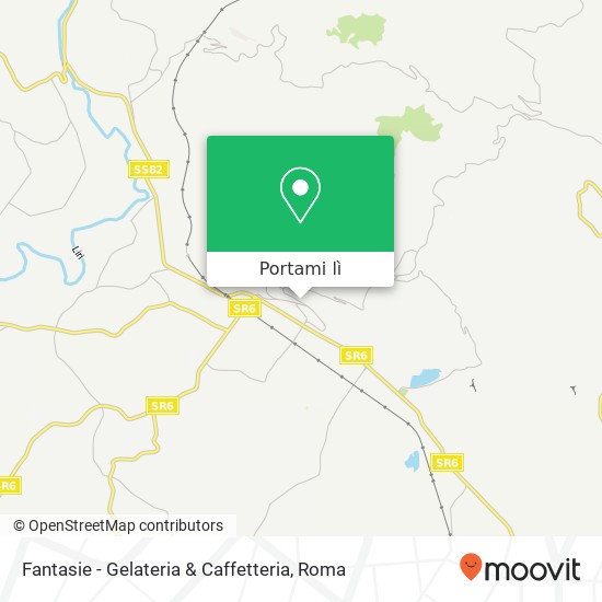 Mappa Fantasie - Gelateria & Caffetteria, Piazza Umberto I 03032 Arce