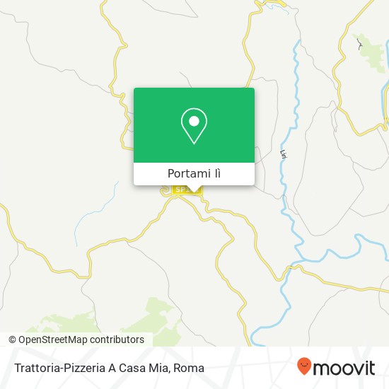 Mappa Trattoria-Pizzeria A Casa Mia, Via Vittorio Emanuele III, 26 03020 Strangolagalli