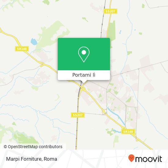 Mappa Marpi Forniture, Via Nettunense 04011 Aprilia