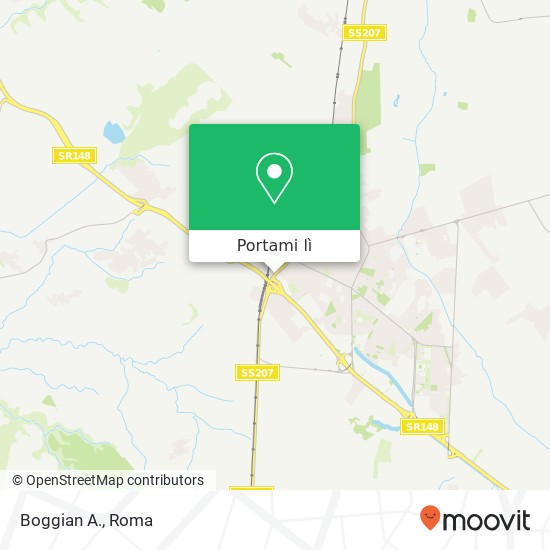 Mappa Boggian A., Via Nettunense 04011 Aprilia