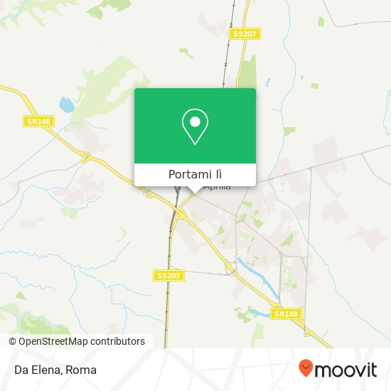 Mappa Da Elena, Via Giacomo Matteotti 04011 Aprilia