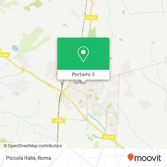 Mappa Piccola Italia, Via Torino 04011 Aprilia