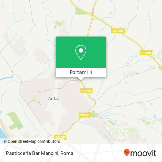 Mappa Pasticceria Bar Mancini, Strada Provinciale Laurentina 00040 Ardea