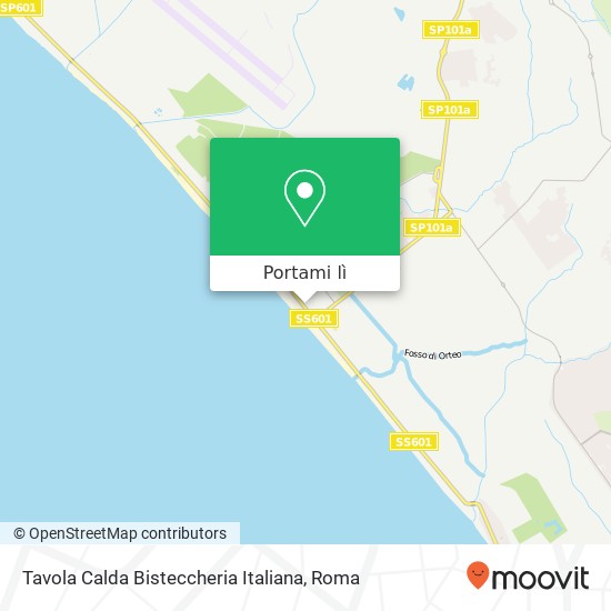Mappa Tavola Calda Bisteccheria Italiana, Viale Spagna, 64 Pomezia
