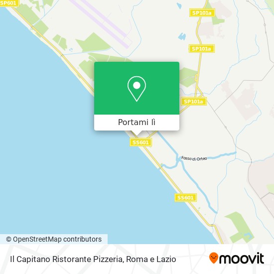 Mappa Il Capitano Ristorante Pizzeria