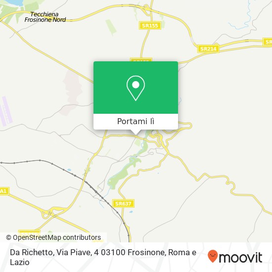 Mappa Da Richetto, Via Piave, 4 03100 Frosinone