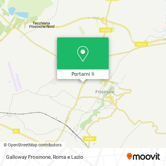 Mappa Galloway Frosinone