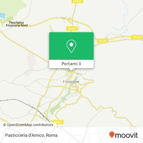 Mappa Pasticceria d'Amico, Via Marco Tullio Cicerone 03100 Frosinone