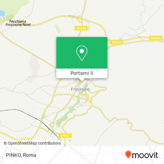 Mappa PINKO, Via Aldo Moro, 89 03100 Frosinone