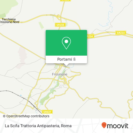 Mappa La Scifa Trattoria Antipasteria, Via Lucio Gallo 03100 Frosinone