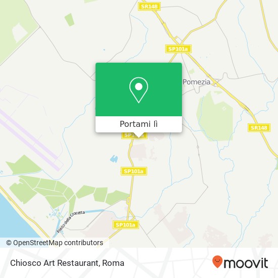 Mappa Chiosco Art Restaurant, 00071 Pomezia