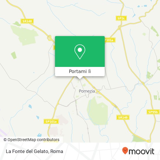 Mappa La Fonte del Gelato, Via Roma, 96 00071 Pomezia