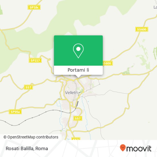 Mappa Rosati Balilla, Via Lata 00049 Velletri