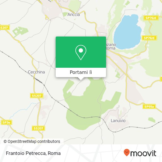 Mappa Frantoio Petrecca, Strada Comunale di Montegiove 00045 Genzano di Roma
