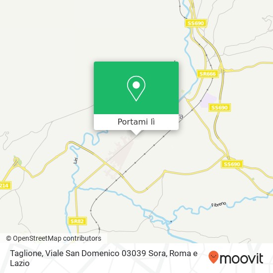 Mappa Taglione, Viale San Domenico 03039 Sora