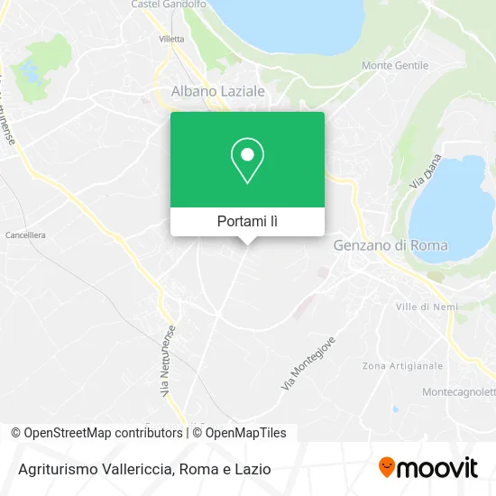 Mappa Agriturismo Vallericcia