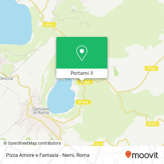 Mappa Pizza Amore e Fantasia - Nemi, Corso Vittorio Emanuele, 47 00074 Nemi