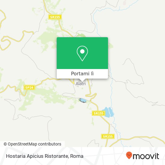 Mappa Hostaria Apicius Ristorante, Via Roma, 35 03011 Alatri