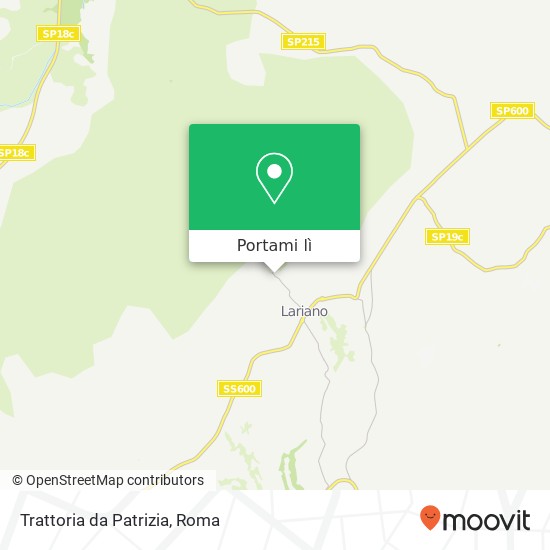 Mappa Trattoria da Patrizia, Via Algidus 00076 Lariano