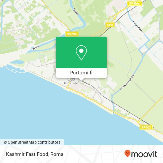Mappa Kashmir Fast Food, Via della Stazione del Lido, 14 00122 Roma