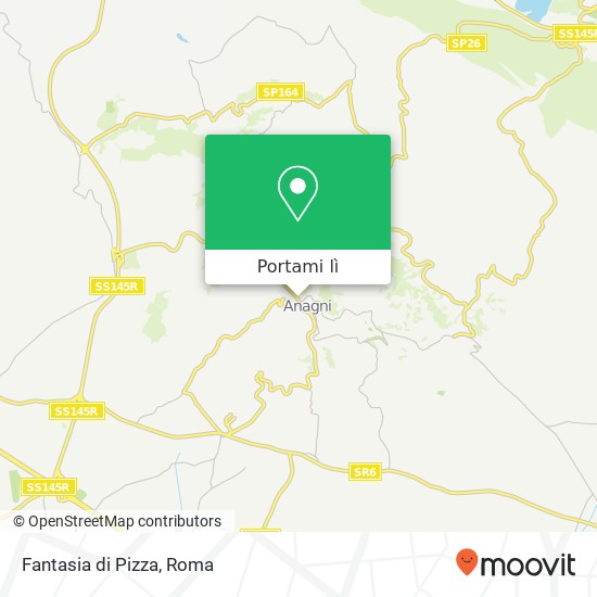 Mappa Fantasia di Pizza, Viale Regina Margherita, 38 03012 Anagni