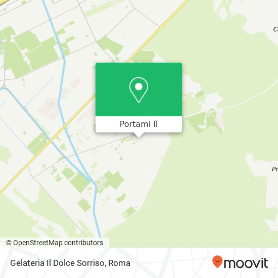 Mappa Gelateria Il Dolce Sorriso, Via Torcegno 00124 Roma