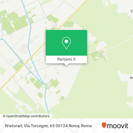 Mappa Rristorart, Via Torcegno, 65 00124 Roma