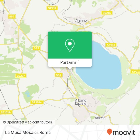 Mappa La Musa Mosaici, Corso della Repubblica, 67 00073 Castel Gandolfo