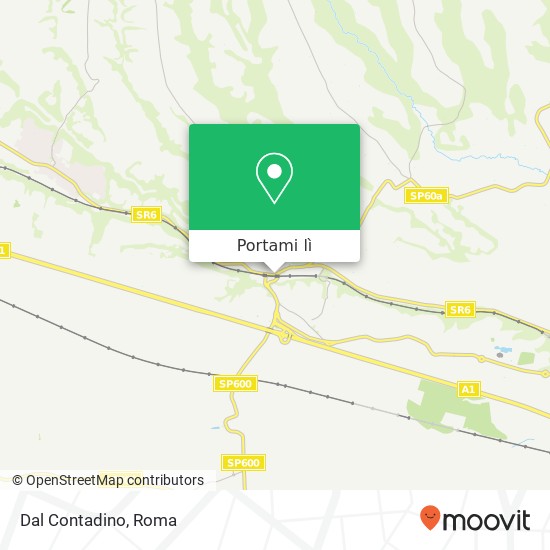 Mappa Dal Contadino, Via Casilina, 225 00038 Valmontone