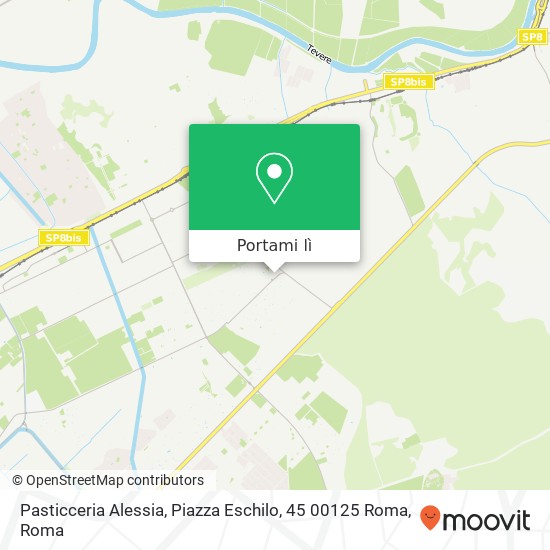 Mappa Pasticceria Alessia, Piazza Eschilo, 45 00125 Roma