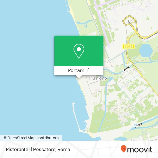 Mappa Ristorante Il Pescatore, Lungomare della Salute, 147 00054 Fiumicino