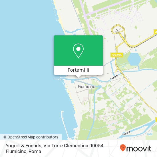 Mappa Yogurt & Friends, Via Torre Clementina 00054 Fiumicino