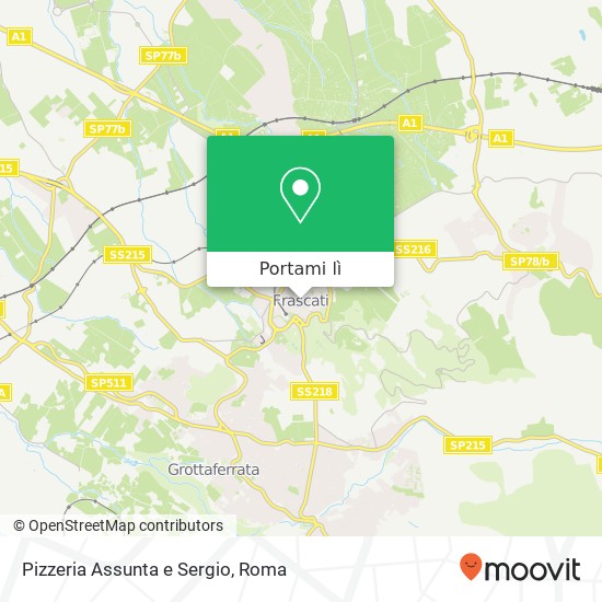 Mappa Pizzeria Assunta e Sergio, Piazza del Gesù 00044 Frascati