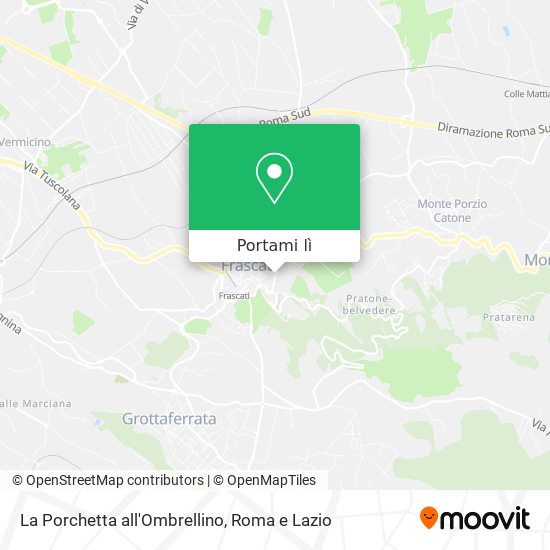 Mappa La Porchetta all'Ombrellino
