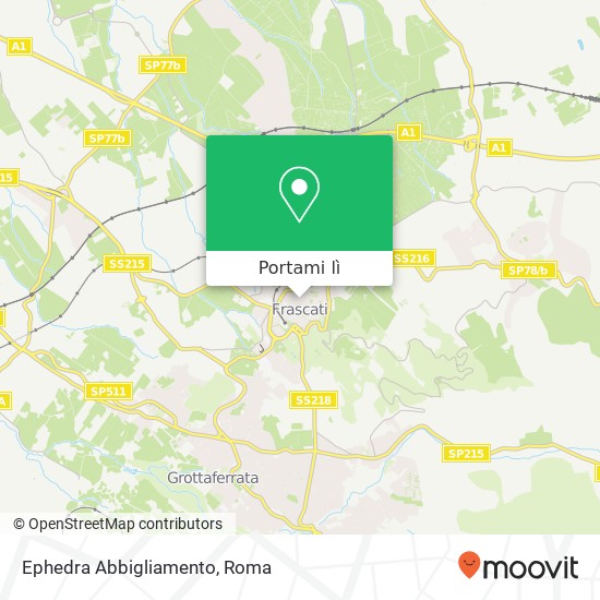 Mappa Ephedra Abbigliamento, Via dell'Olmo, 26 00044 Frascati
