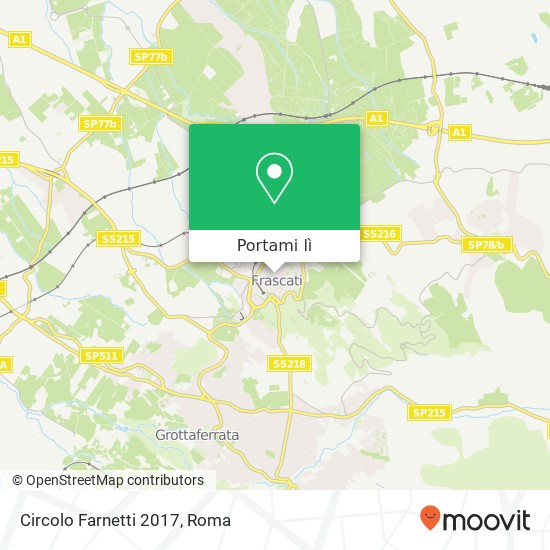 Mappa Circolo Farnetti 2017, Via Remigio Farnetti, 21 00044 Frascati