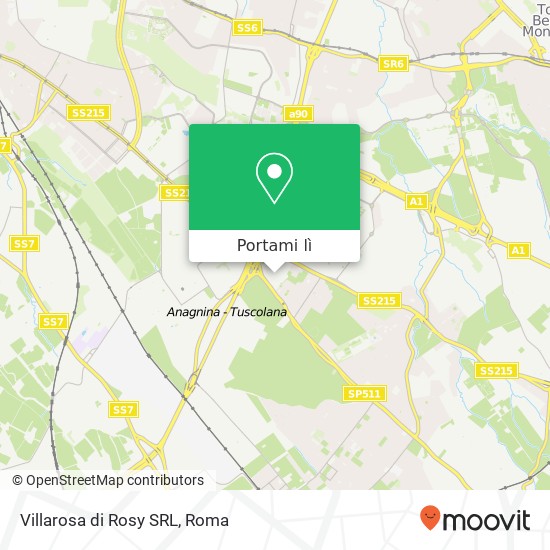 Mappa Villarosa di Rosy SRL, Via Torre di Mezzavia 00173 Roma