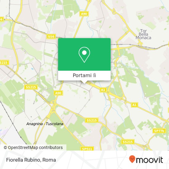Mappa Fiorella Rubino, 00173 Roma