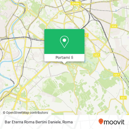 Mappa Bar Eterna Roma Bertini Daniele, Via delle 7 Chiese, 300 00147 Roma