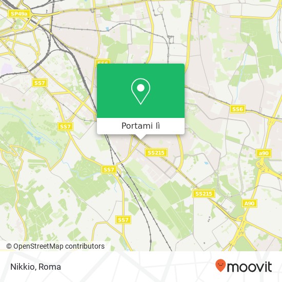 Mappa Nikkio, Via Tuscolana 00175 Roma