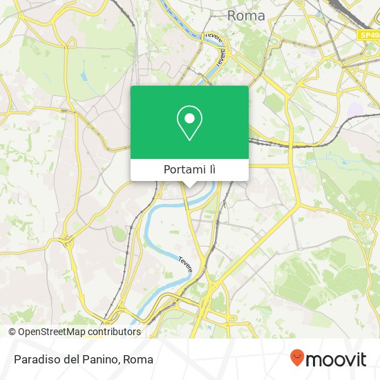 Mappa Paradiso del Panino, Via Cesare Arzelà, 9 00146 Roma