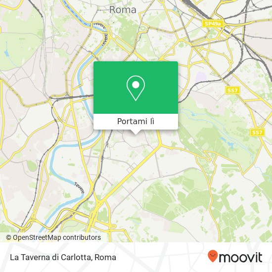 Mappa La Taverna di Carlotta, Piazza Giovanni da Triora, 5 00154 Roma