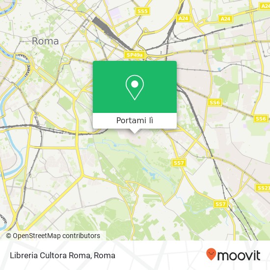 Mappa Libreria Cultora Roma