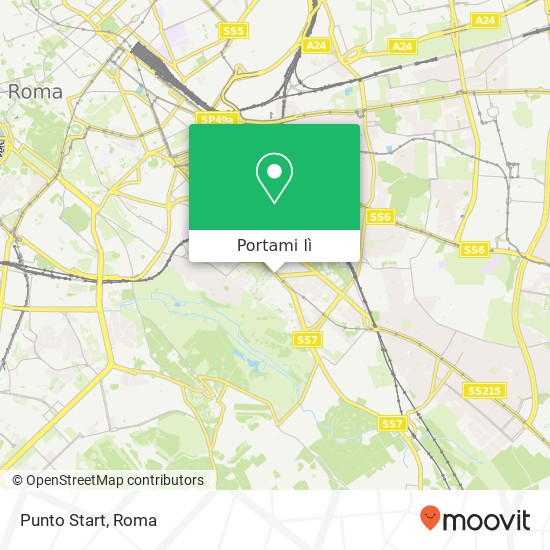 Mappa Punto Start, Via Appia Nuova 00179 Roma