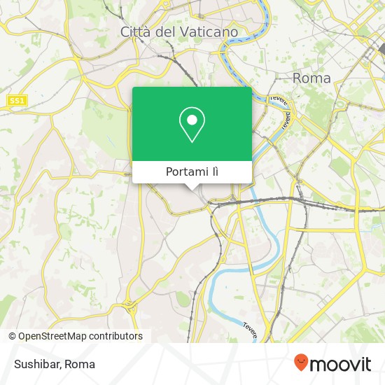 Mappa Sushibar, Via di Donna Olimpia, 250 00152 Roma
