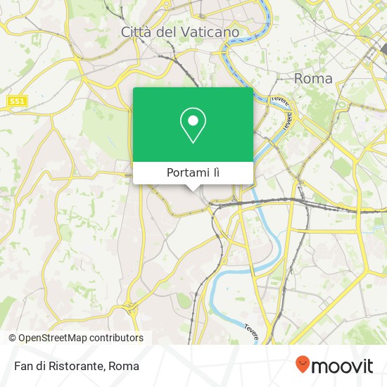 Mappa Fan di Ristorante, Via di Donna Olimpia 00152 Roma