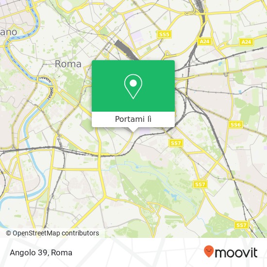 Mappa Angolo 39, Via Satrico, 39 00183 Roma