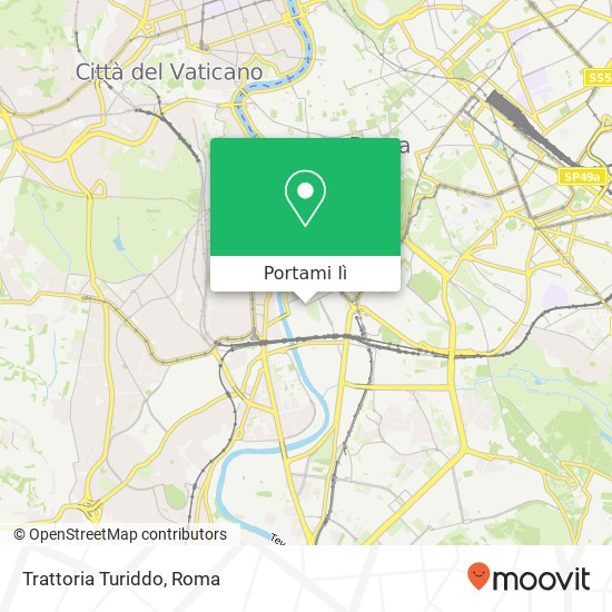 Mappa Trattoria Turiddo, Via Galvani, 64 00153 Roma