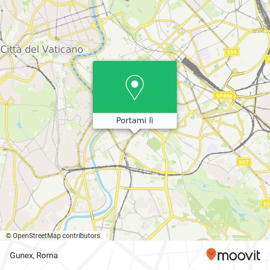 Mappa Gunex, Viale Aventino, 79 00153 Roma