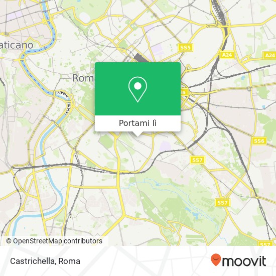 Mappa Castrichella, Via Licia 00183 Roma